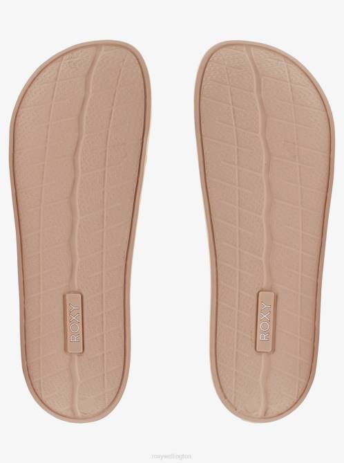 X4FH1326 tan Slippy Puff Sandals Women Roxy | Sandals