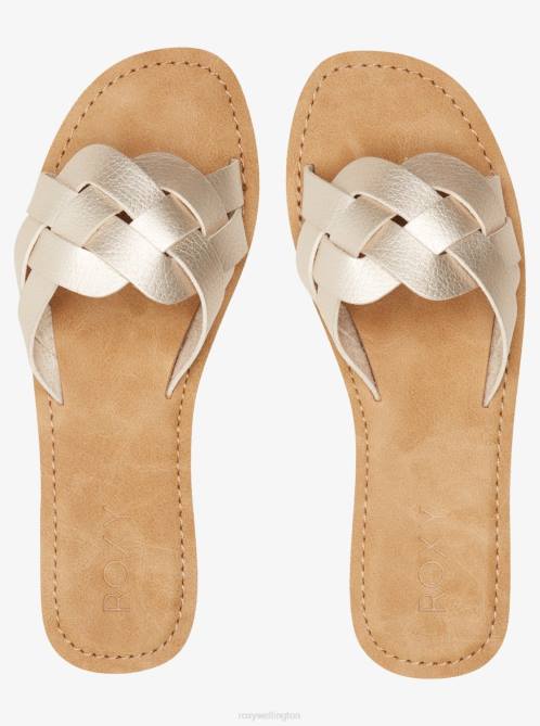 X4FH1351 champagne Edessa Sandals Women Roxy | Sandals