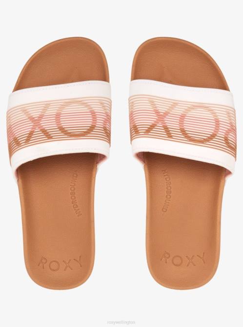 X4FH1366 tan Slippy Water-Friendly Sandals Women Roxy | Sandals