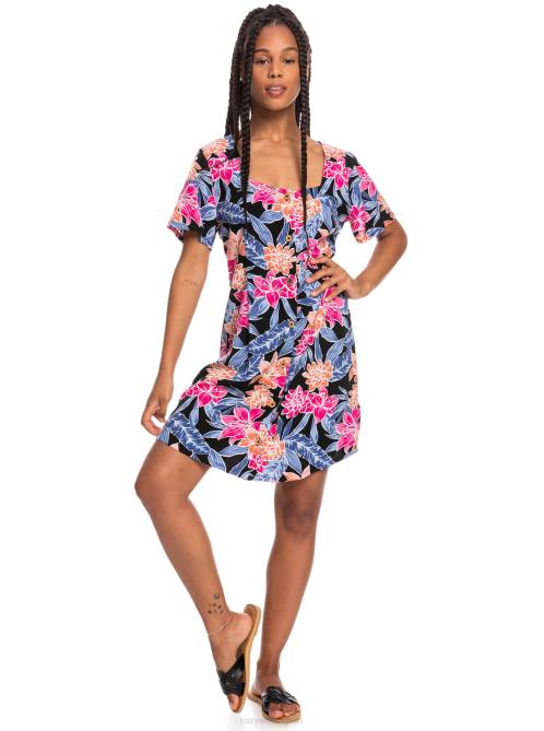 X4FH1367 black Edessa Sandals Women Roxy | Sandals