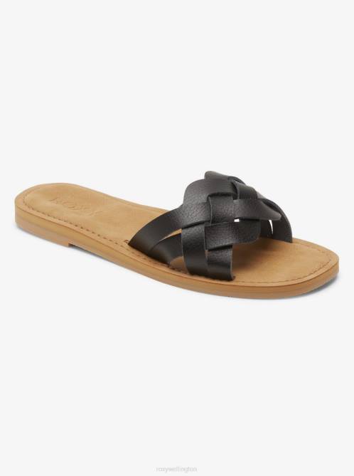 X4FH1367 black Edessa Sandals Women Roxy | Sandals