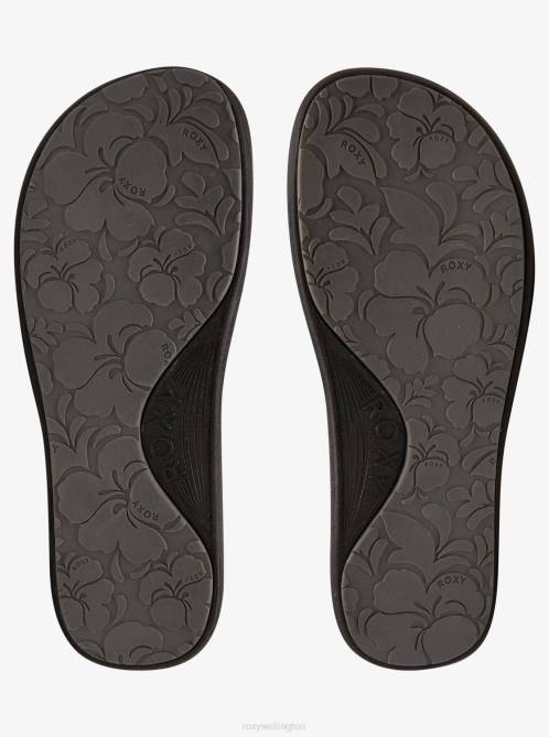 X4FH1399 black Slippy Water-Friendly Sandals Women Roxy | Sandals