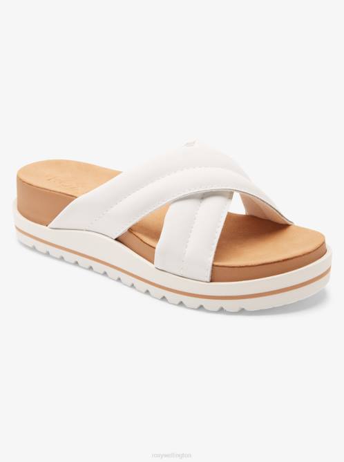 X4FH1400 white Veria Sandals Women Roxy | Sandals