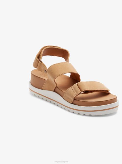 X4FH1413 tan Himari Sandals Women Roxy | Sandals