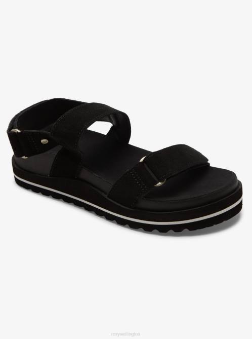 X4FH1438 black Himari Sandals Women Roxy | Sandals
