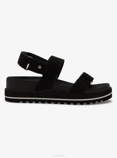 X4FH1438 black Himari Sandals Women Roxy | Sandals