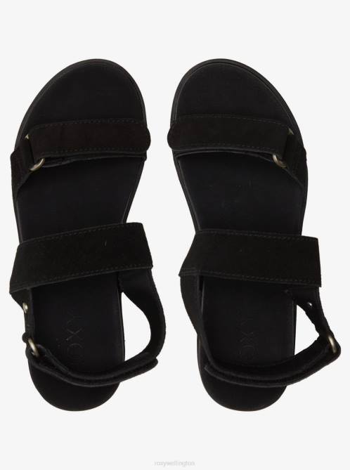 X4FH1438 black Himari Sandals Women Roxy | Sandals