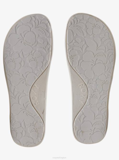 X4FH1456 white/rainbow Slippy Water-Friendly Sandals Women Roxy | Sandals