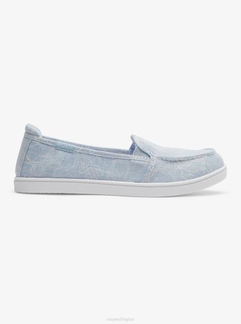 X4FH1209 light blue Minnow Slip-On Shoes Women Roxy | Sneakers
