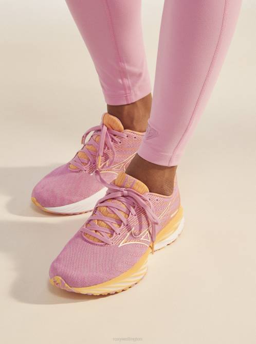 X4FH1211 b071 pink MIZUNO Wave Rider 26 Running Shoes Women Roxy | Sneakers