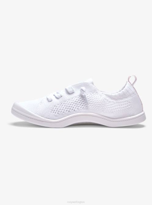 X4FH1247 white Bayshore Closed Shoes Women Roxy | Sneakers