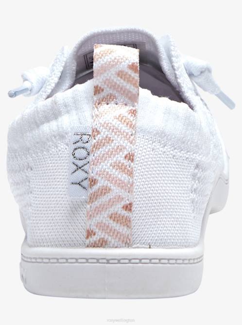 X4FH1247 white Bayshore Closed Shoes Women Roxy | Sneakers