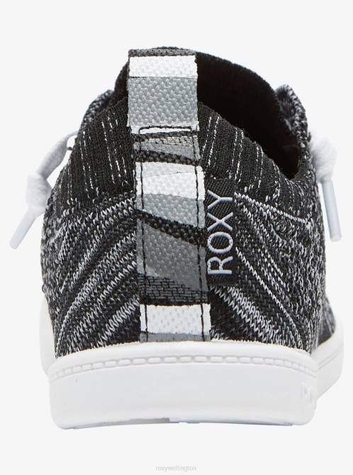 X4FH1250 heather black Bayshore Closed Shoes Women Roxy | Sneakers
