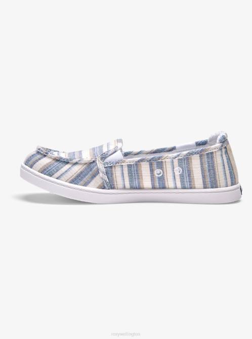 X4FH1260 blue heather Minnow Slip-On Shoes Women Roxy | Sneakers
