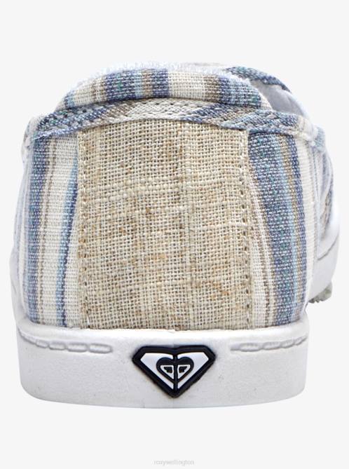 X4FH1260 blue heather Minnow Slip-On Shoes Women Roxy | Sneakers