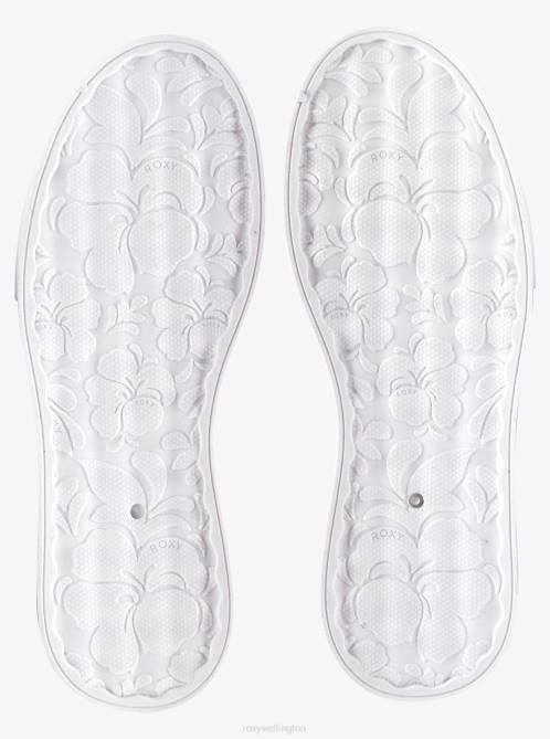 X4FH1267 heather grey Rae Mid-Top Shoes Women Roxy | Sneakers