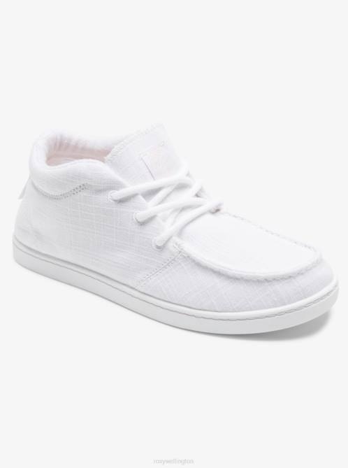 X4FH1283 white Minnow Mid Mid-Top Shoes Women Roxy | Sneakers