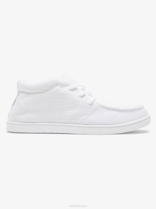 X4FH1283 white Minnow Mid Mid-Top Shoes Women Roxy | Sneakers