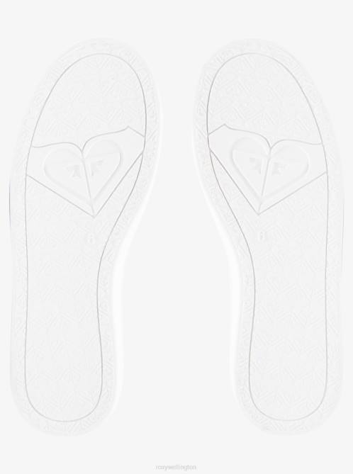 X4FH1283 white Minnow Mid Mid-Top Shoes Women Roxy | Sneakers