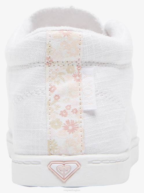 X4FH1283 white Minnow Mid Mid-Top Shoes Women Roxy | Sneakers