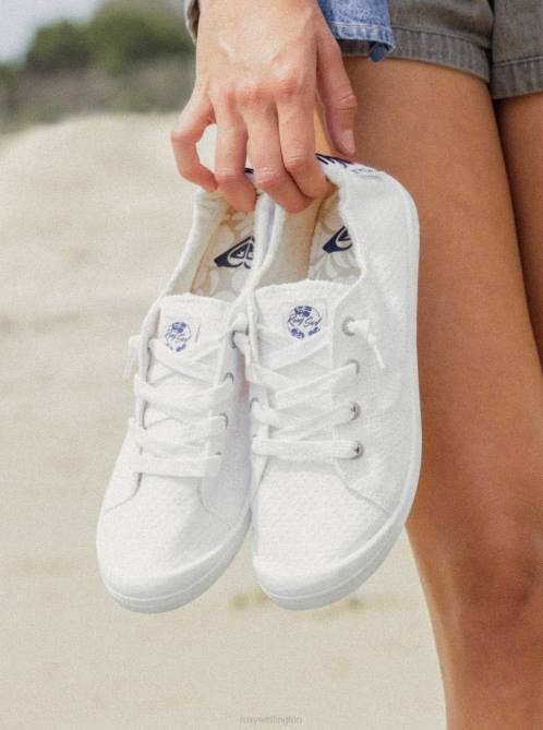X4FH1295 white Bayshore Shoes Women Roxy | Sneakers