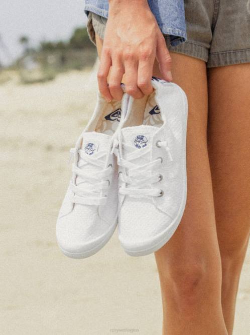X4FH1295 white Bayshore Shoes Women Roxy | Sneakers