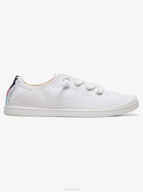 X4FH1295 white Bayshore Shoes Women Roxy | Sneakers