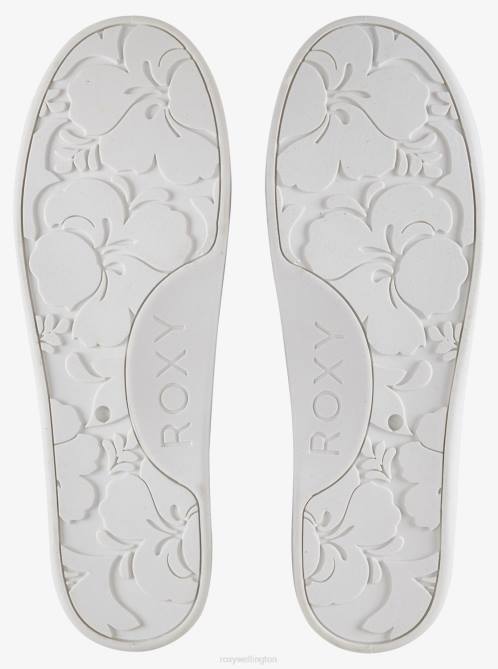 X4FH1295 white Bayshore Shoes Women Roxy | Sneakers