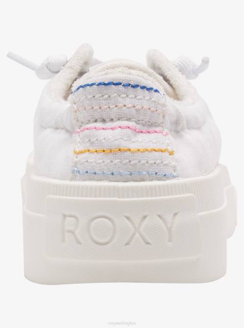 X4FH1296 white Rae Direct Attach Shoe Women Roxy | Sneakers