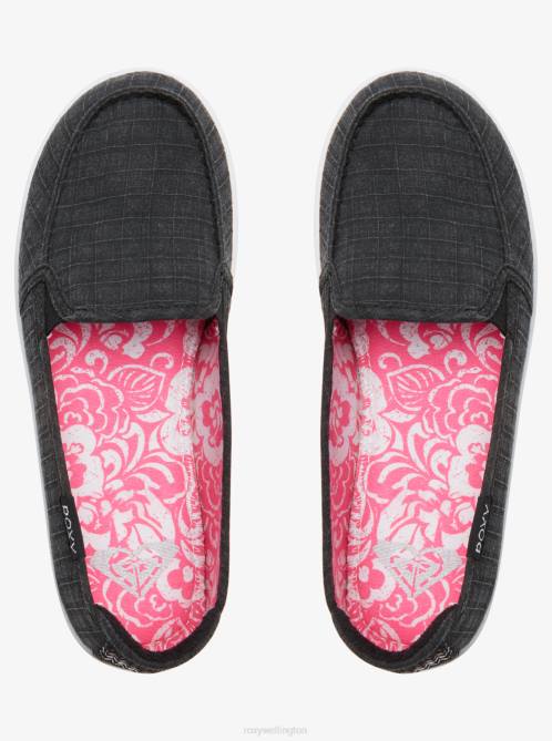 X4FH1303 black Minnow Plus Shoes Women Roxy | Sneakers