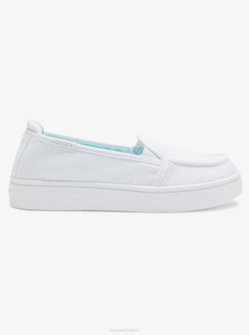 X4FH1319 white Minnow Plus Shoes Women Roxy | Sneakers