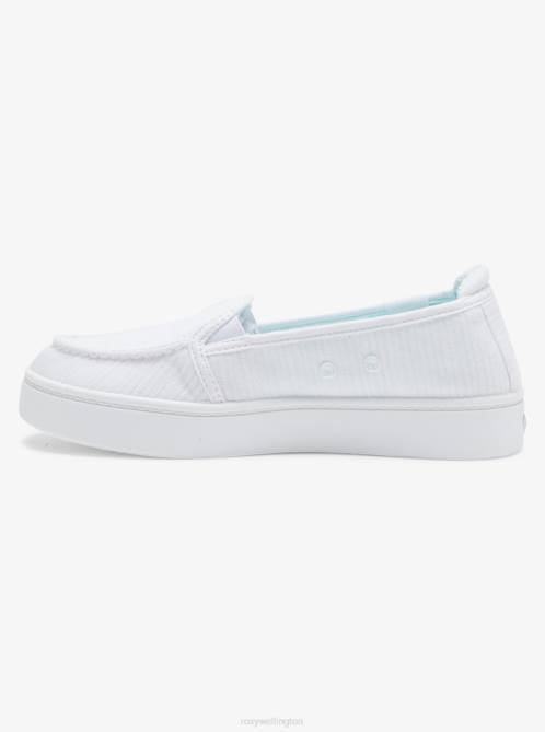 X4FH1319 white Minnow Plus Shoes Women Roxy | Sneakers
