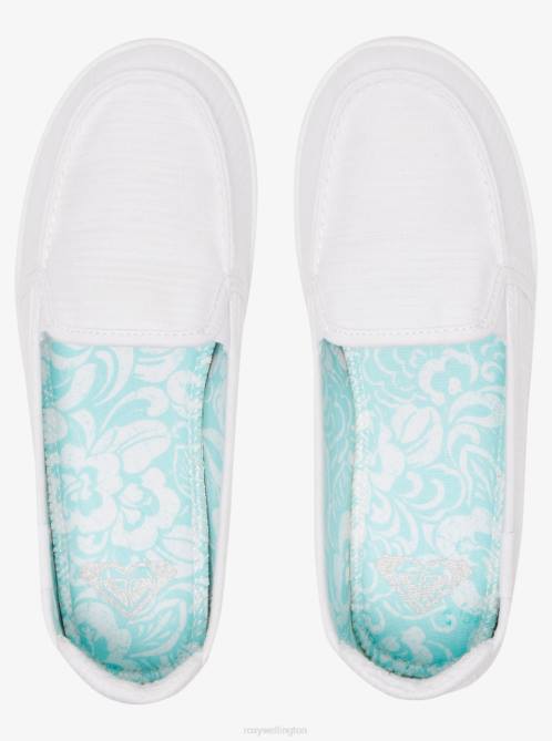 X4FH1319 white Minnow Plus Shoes Women Roxy | Sneakers
