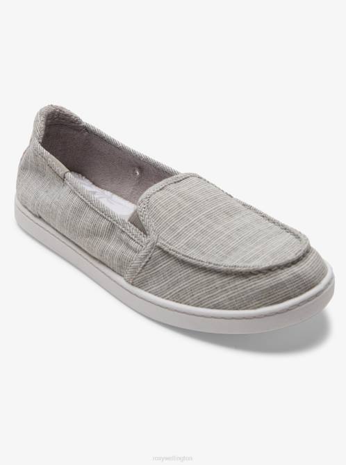 X4FH1322 cool grey Minnow Slip-On Shoes Women Roxy | Sneakers