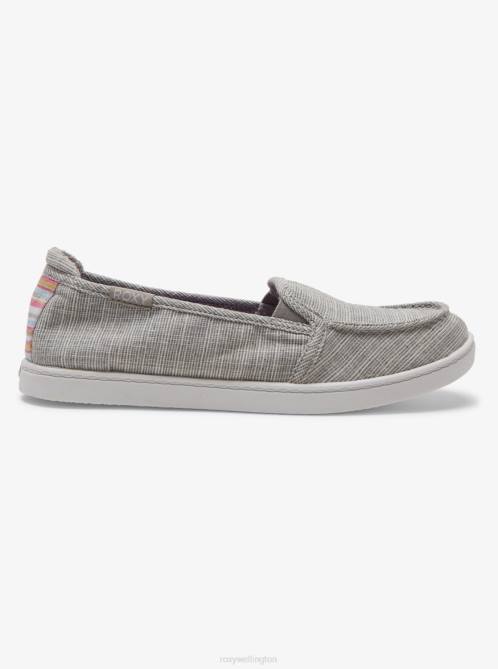 X4FH1322 cool grey Minnow Slip-On Shoes Women Roxy | Sneakers