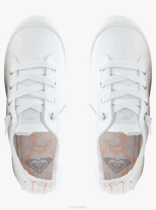 X4FH1334 alloy/white Bayshore Shoes Women Roxy | Sneakers