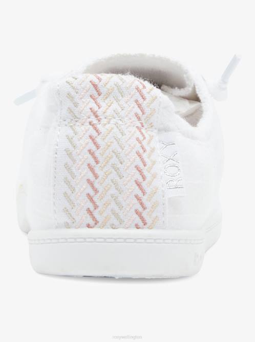 X4FH1334 alloy/white Bayshore Shoes Women Roxy | Sneakers