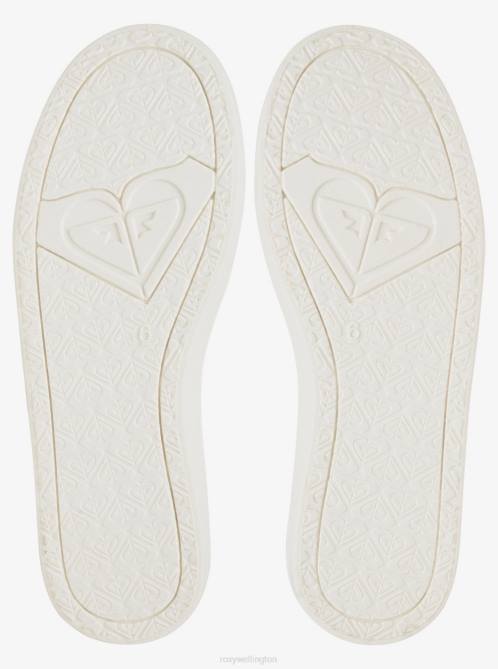 X4FH1336 oatmeal Minnow Slip-On Shoes Women Roxy | Sneakers