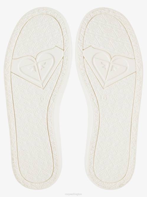 X4FH1336 oatmeal Minnow Slip-On Shoes Women Roxy | Sneakers