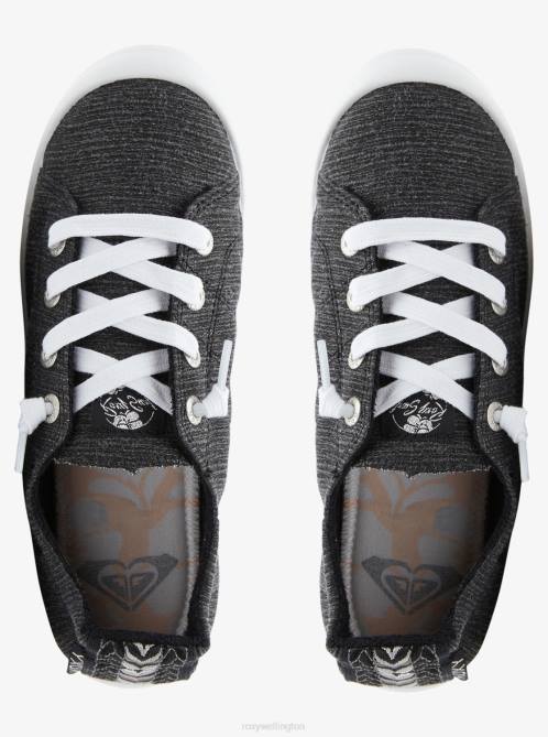 X4FH1338 black marl Bayshore Shoes Women Roxy | Sneakers