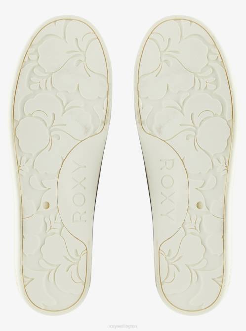 X4FH1339 brown/white Bayshore Shoes Women Roxy | Sneakers