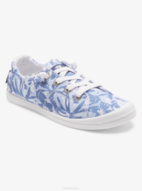X4FH1344 blue/white Bayshore Shoes Women Roxy | Sneakers