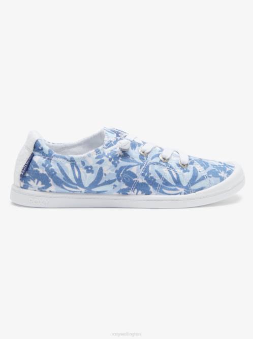 X4FH1344 blue/white Bayshore Shoes Women Roxy | Sneakers