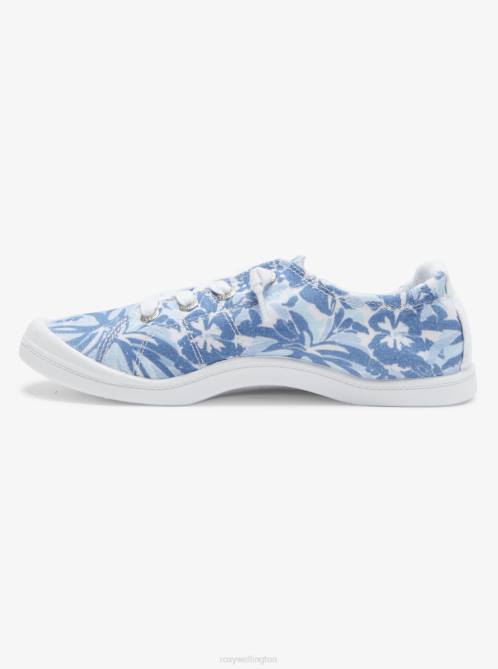 X4FH1344 blue/white Bayshore Shoes Women Roxy | Sneakers