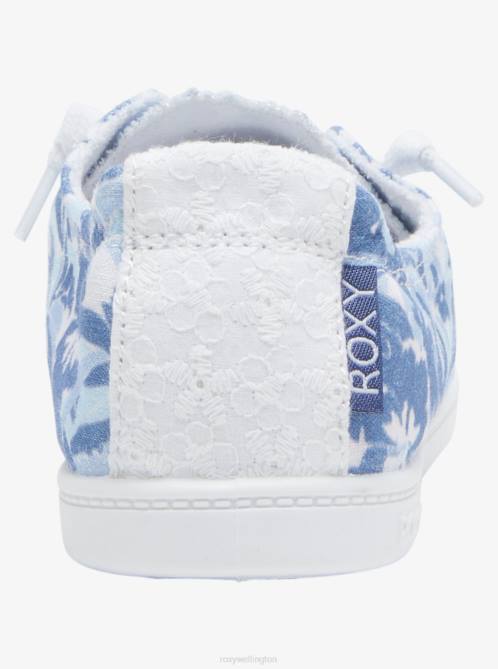 X4FH1344 blue/white Bayshore Shoes Women Roxy | Sneakers