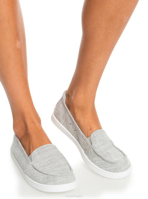 X4FH1346 cool grey Minnow Slip-On Shoes Women Roxy | Sneakers