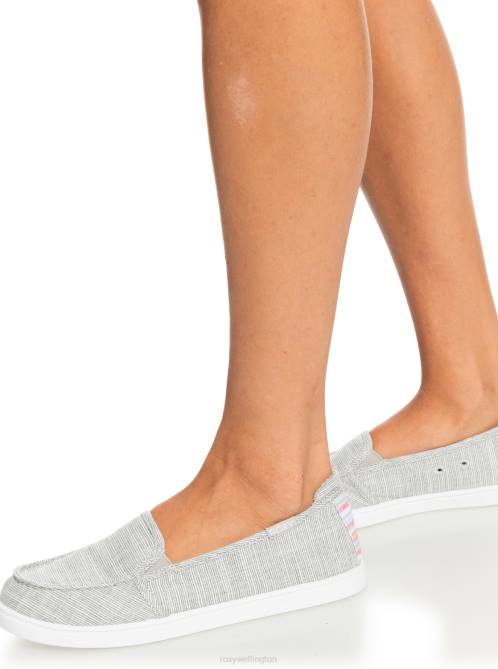 X4FH1346 cool grey Minnow Slip-On Shoes Women Roxy | Sneakers