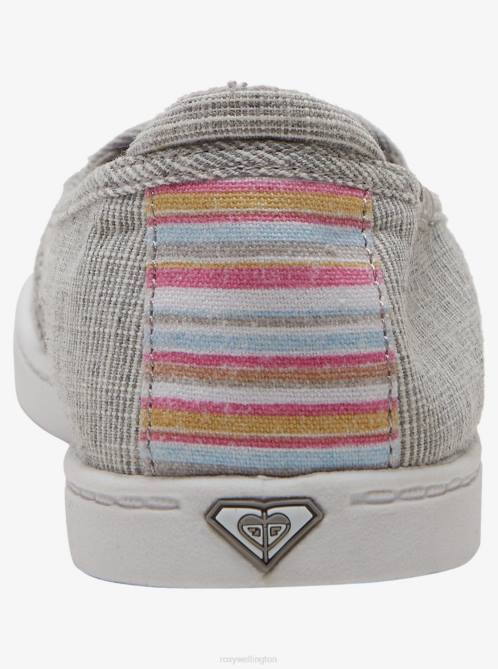 X4FH1346 cool grey Minnow Slip-On Shoes Women Roxy | Sneakers