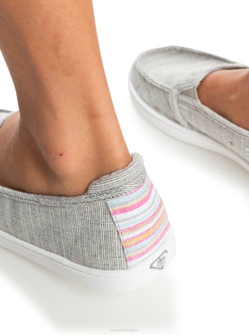X4FH1346 cool grey Minnow Slip-On Shoes Women Roxy | Sneakers