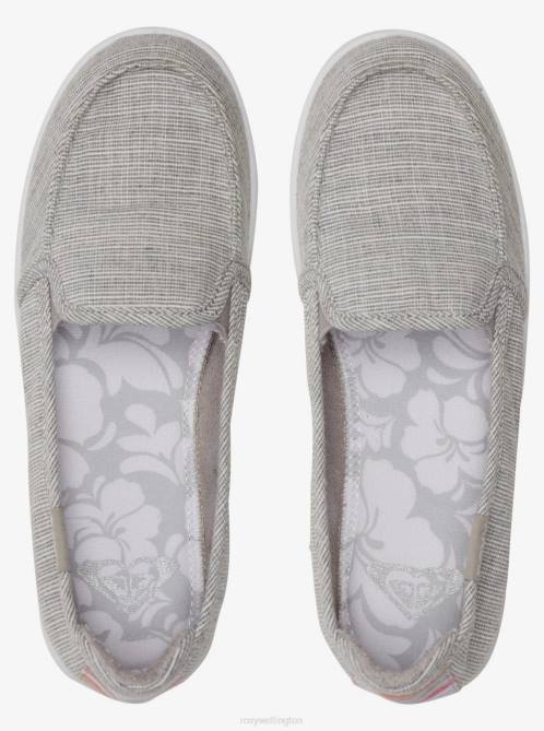X4FH1346 cool grey Minnow Slip-On Shoes Women Roxy | Sneakers